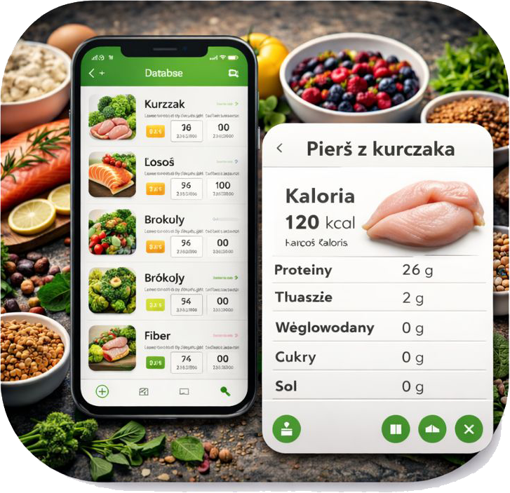 Moduł dietetyczny – Dziennik Treningowy