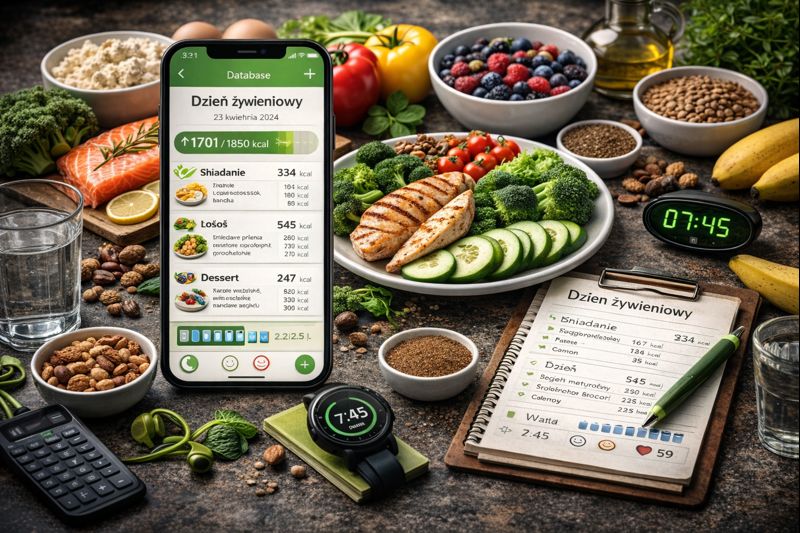 Moduł dietetyczny – Dziennik Treningowy